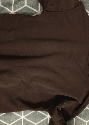 Kahverengi Kadın Kapüşonlu Sweatshirt - Görsel 4