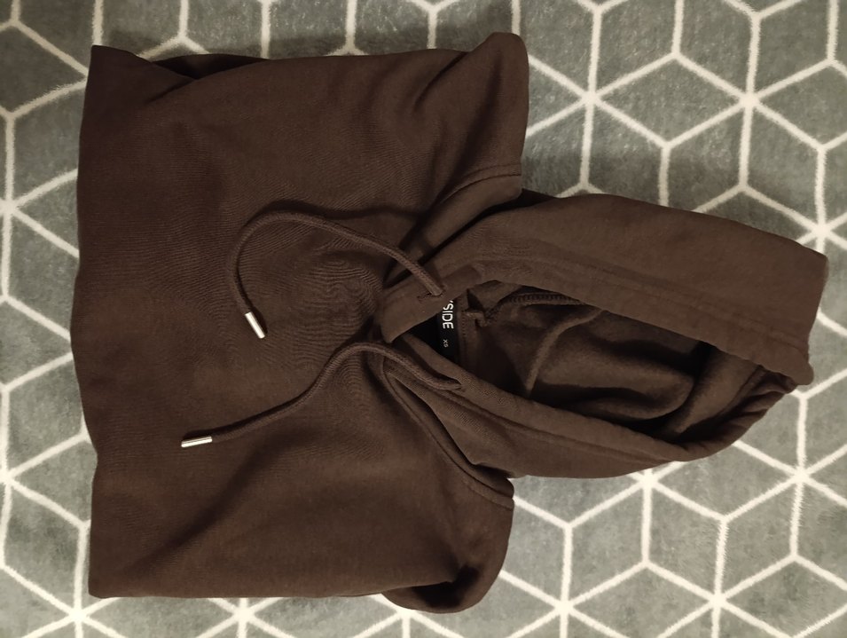 Kahverengi Kadın Kapüşonlu Sweatshirt - Görsel 3