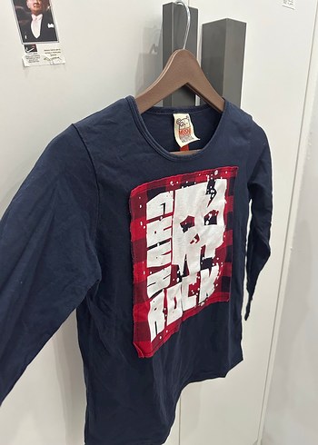 Uzun Kollu Mavi Rock Punk Erkek kıyafet - Görsel 4