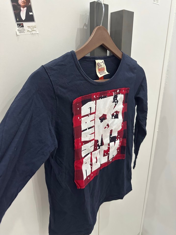 Uzun Kollu Mavi Rock Punk Erkek kıyafet - Görsel 4