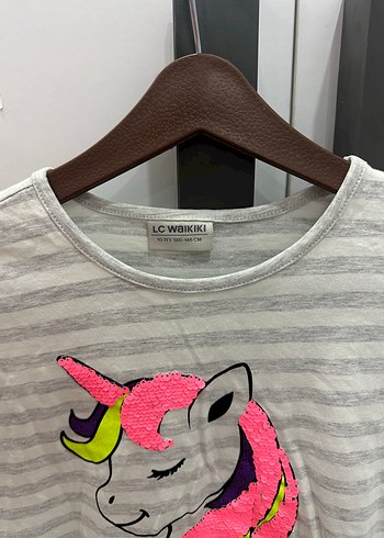 Kız Çocuk Gri Uzun Kollu Baskılı Sweatshirt - Görsel 2