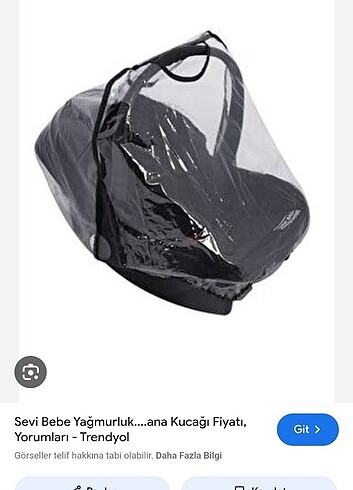Sevi Bebe Puset yağmurluğu 