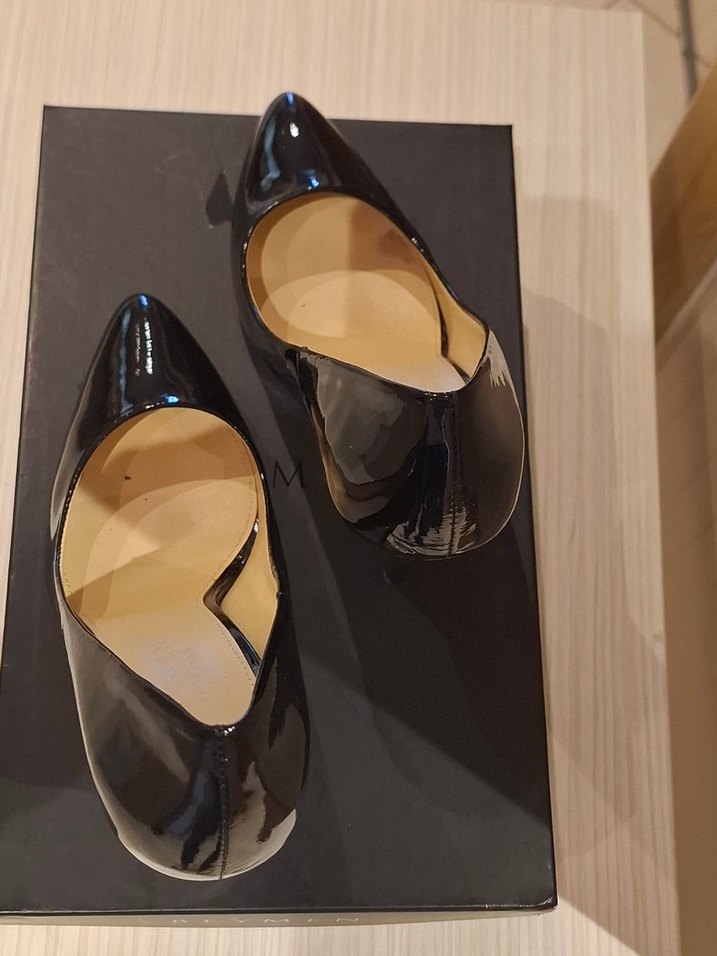 Siyah Rugan Stiletto Kadın Ofis Ayakkabısı - Görsel 5