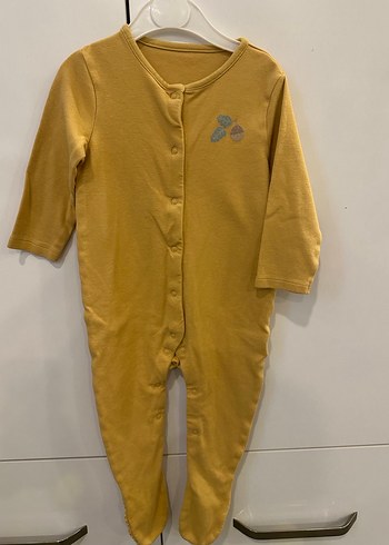 Çiçek Desenli Beyaz Bebek Kız Tulum - Görsel 2