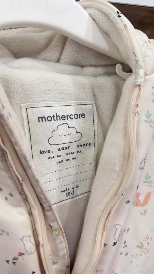 Kız Bebek Beyaz Desenli Kürklü Tulumu - Görsel 3