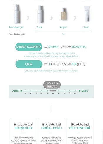 Atomy Derma Real Cica  Cilt Bakım Seti - Görsel 2