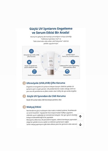 Atomy Absolute Güneş Koruyucu SPF 50 40 ml - Görsel 2