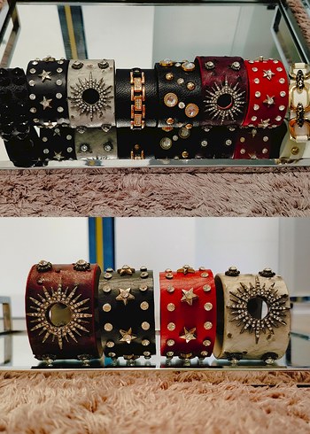 Vintage Punk Gotik Bileklikler & Yeni - Görsel 3