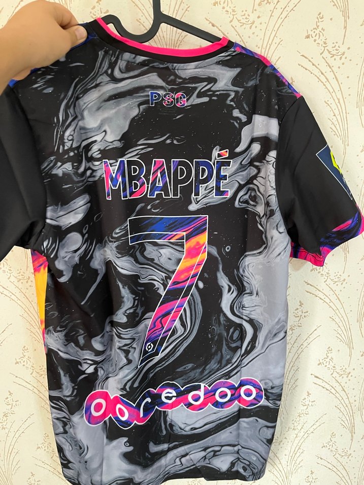 Erkek Mor Baskılı futbol forma nostaliji - Görsel 2