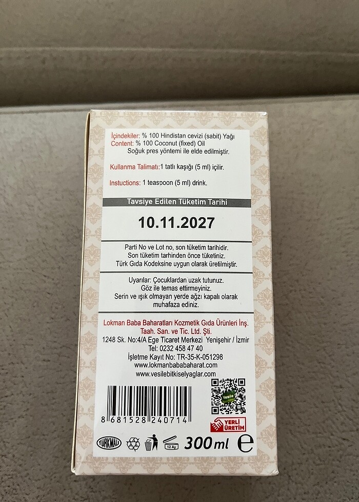 Hindistan Cevizi Yağı 300 ml - Görsel 2