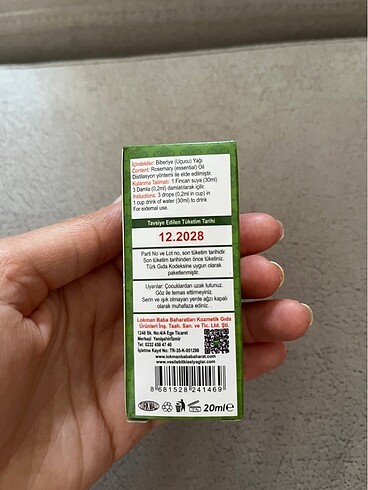 Biberiye Yağı 20 ml - Görsel 2
