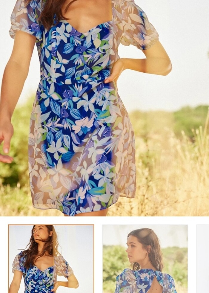 Çiçekli elbise - Görsel 3