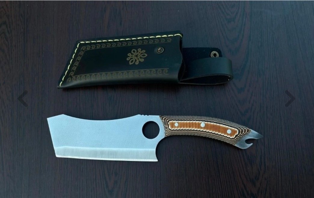 Bordo marka Koyu Kahverengi Saplı kamp Bıçağı 
ve Kılıfı - Görsel 3