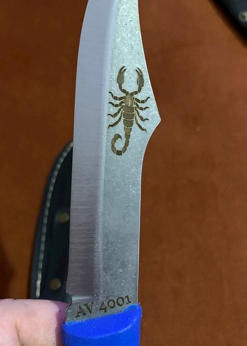 Mavi Saplı Bıçak ve Kılıfı - Görsel 3