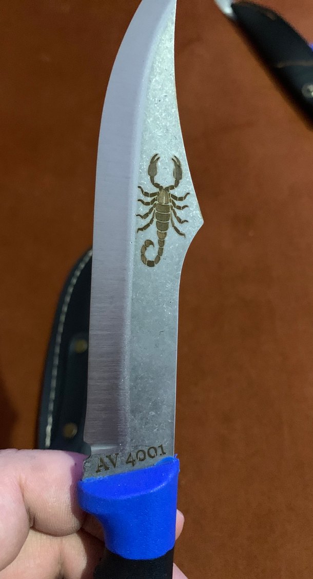 Mavi Saplı Bıçak ve Kılıfı - Görsel 3