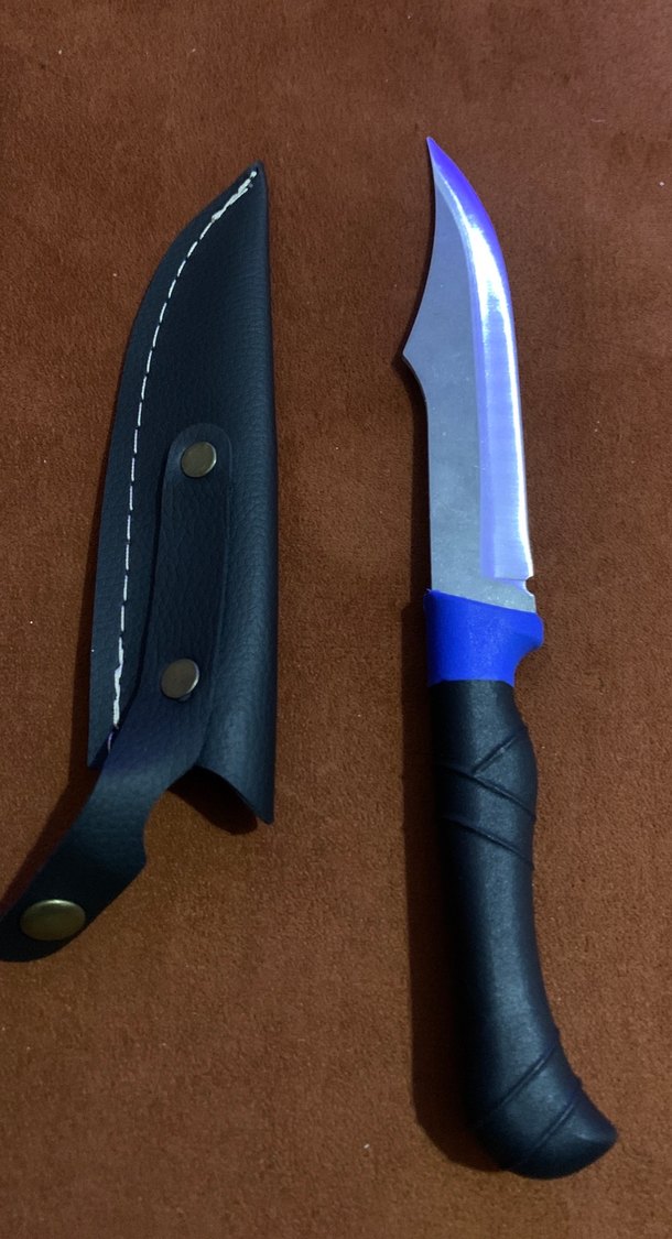 Mavi Saplı Bıçak ve Kılıfı - Görsel 2