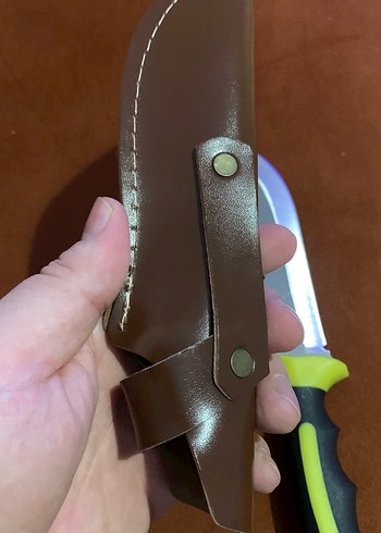 Tırtıklı Bıçak ve Kahverengi Kılıf - Görsel 2