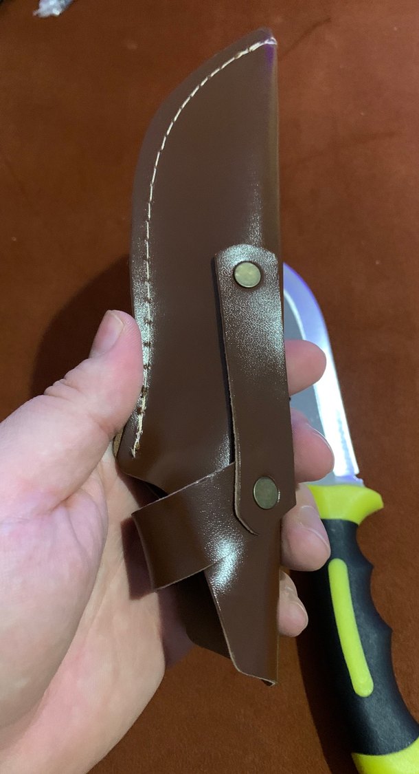 Tırtıklı Bıçak ve Kahverengi Kılıf - Görsel 2