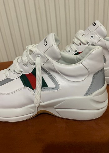 Beyaz Dolgu Topuklu Kadın Spor Ayakkabı - Görsel 7