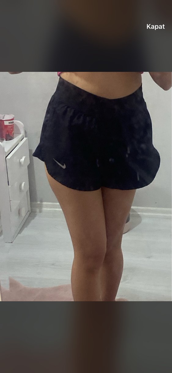 Nike Siyah Mini Spor şort etek - Görsel 2