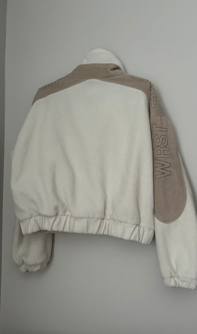 Bej Yüksek Yaka Kadın Ceket - Görsel 4