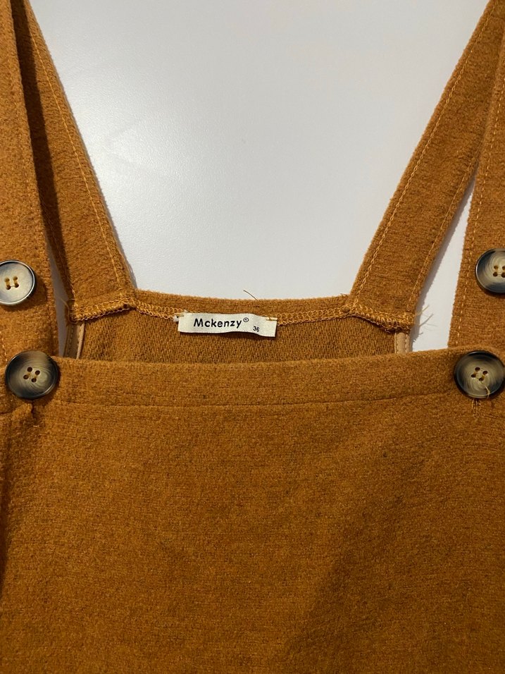 Tarçın Süet Salopet - Görsel 5