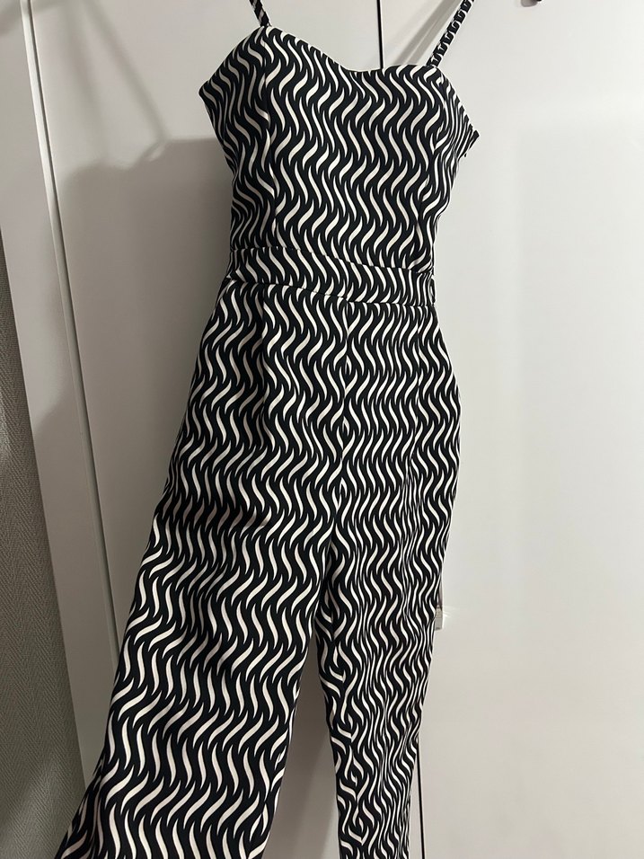 Uzun İnce Askılı Tulum - Görsel 2