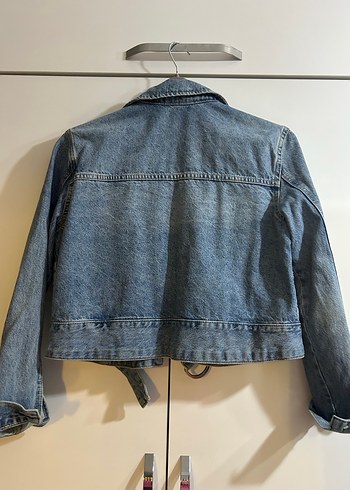 Kadın Mavi Denim Ceket - Görsel 2