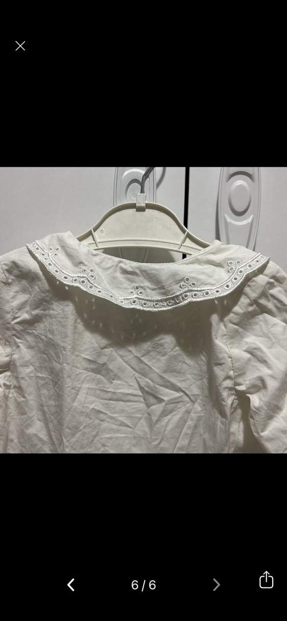 Kız Çocuk Beyaz Uzun Kollu Keten Gömlek - Görsel 4