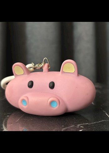 Pembe Minimalist Ayıcık Anahtarlık - Görsel 2