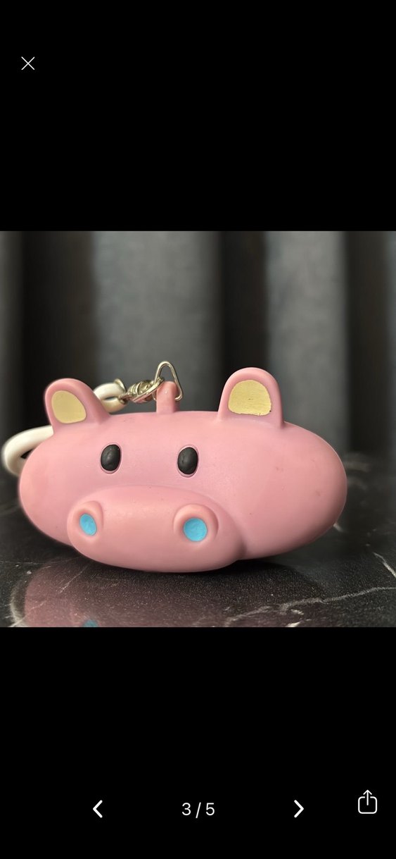 Pembe Minimalist Ayıcık Anahtarlık - Görsel 2