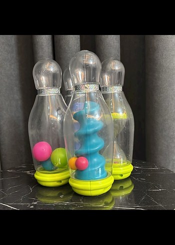 Renkli Şişe Şekilli Oyuncak Seti - Görsel 3