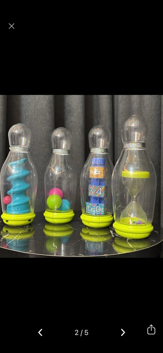 Renkli Şişe Şekilli Oyuncak Seti - Görsel 5