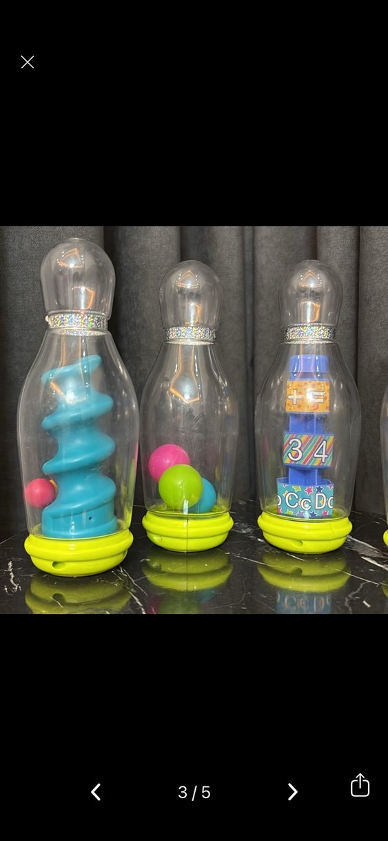 Renkli Şişe Şekilli Oyuncak Seti - Görsel 4