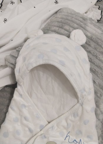 Gri Baskılı Çocuk Battaniyesi - Görsel 2