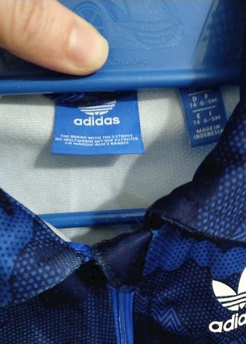 Erkek Çocuk Mavi Adidas Ceket - Görsel 5