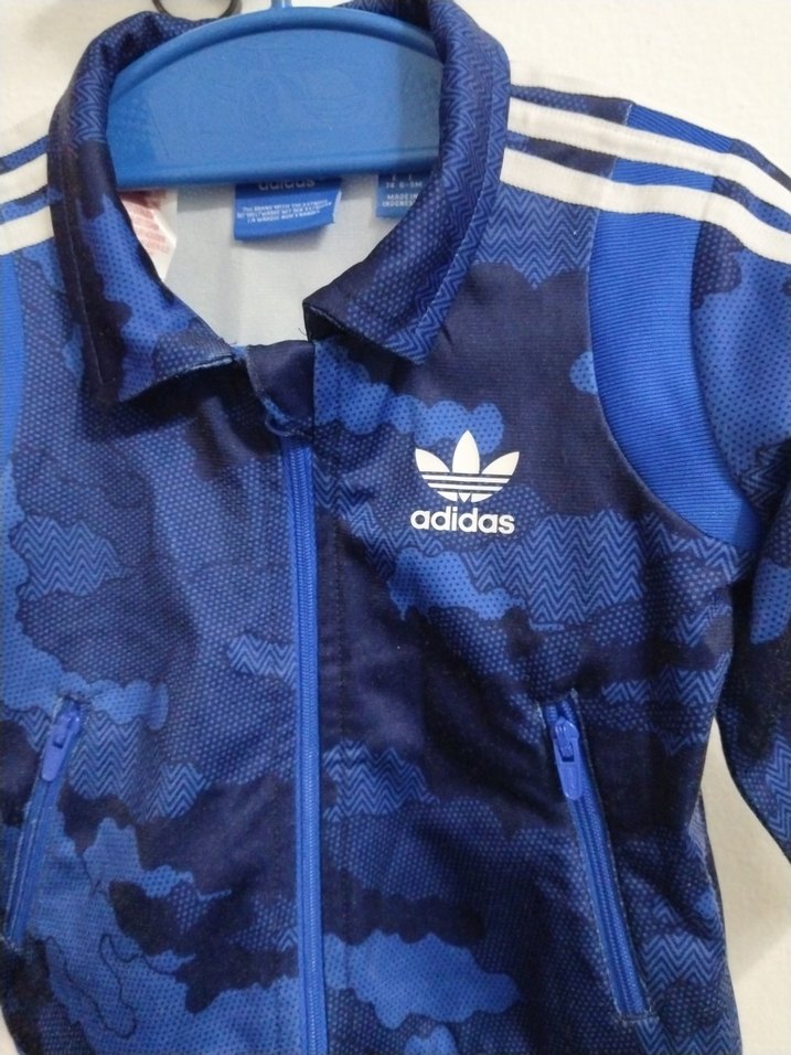 Erkek Çocuk Mavi Adidas Ceket - Görsel 4