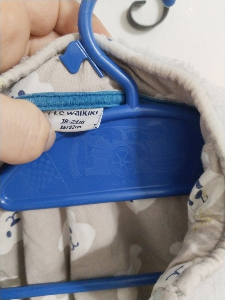 Düğmeli Gri Kız Çocuk Polar Ceket - Görsel 3