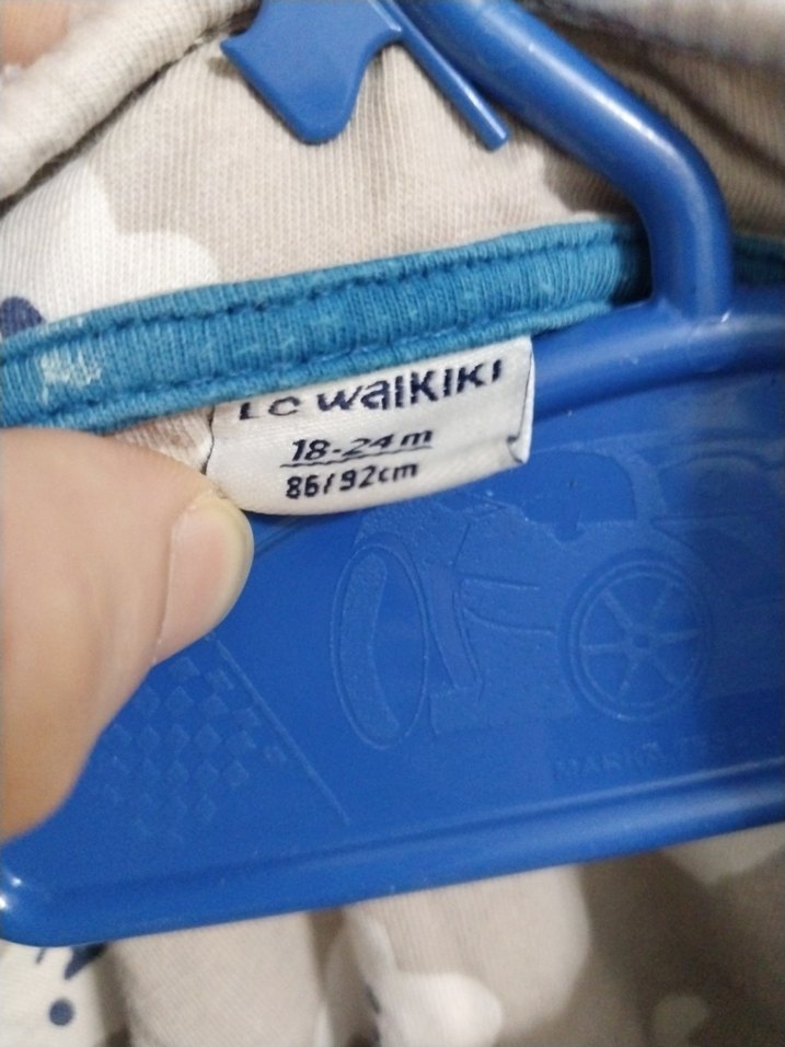 Düğmeli Gri Kız Çocuk Polar Ceket - Görsel 4