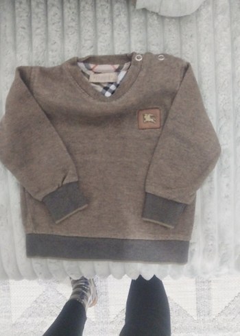 Burberry Erkek Çocuk Kahverengi Triko Kazak - Görsel 8