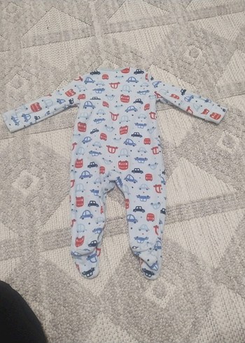 Gri Desenli Erkek Bebek Triko Tulum - Görsel 4