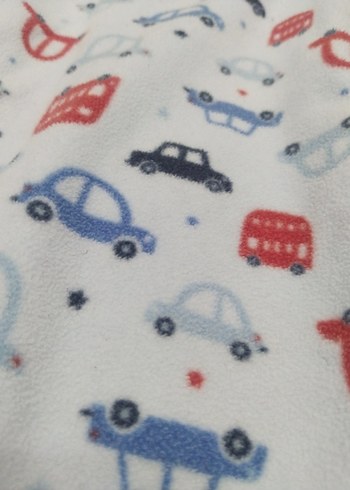 Gri Desenli Erkek Bebek Triko Tulum - Görsel 3