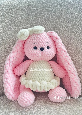 Pembe Uzun Kulaklı Tavşan - Görsel 4