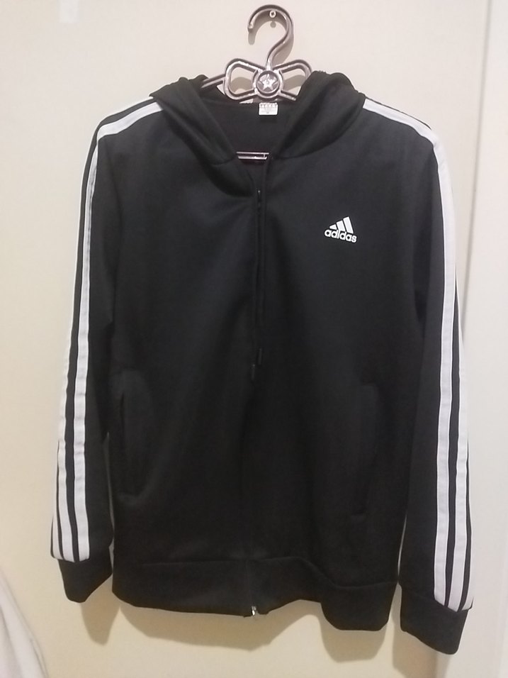 Adidas Siyah Çizgili Fermuarlı Eşofman takımı - Görsel 2