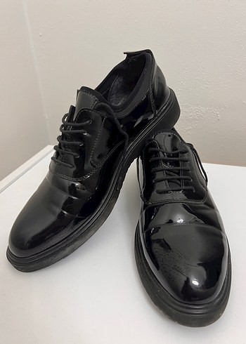 Erkek Siyah Parlak Klasik Ofis Ayakkabısı - Görsel 2
