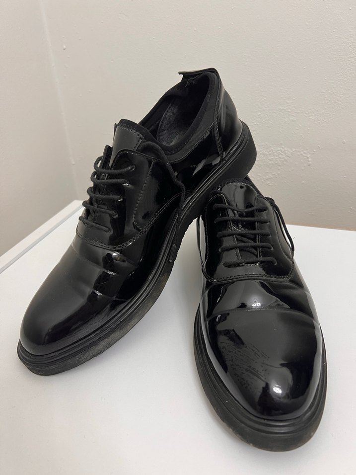 Erkek Siyah Parlak Klasik Ofis Ayakkabısı - Görsel 2