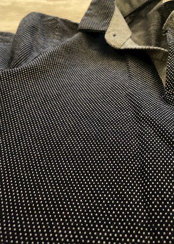 Gri Erkek Denim Polo Tişört - Görsel 2