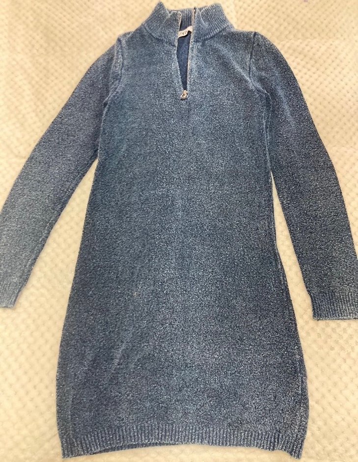 Zara  Elbise Yarım Fermuarlı - Görsel 3