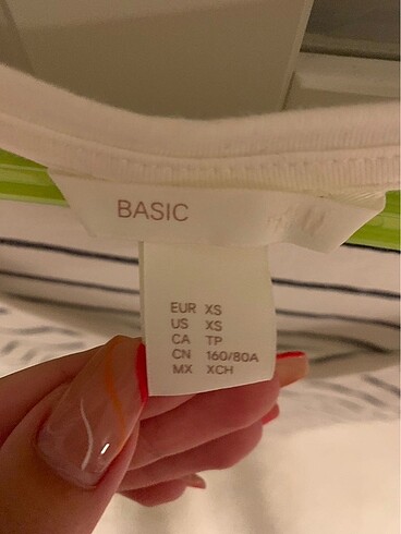 xs Beden beyaz Renk H&M Çizgili Elbise
