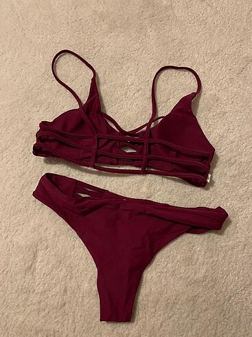 Diğer Bordo Bikini Set